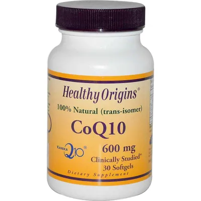 Коензим Q10 Healthy Origins Kaneka Q10 (CoQ10) 600 мг, 30 капсул