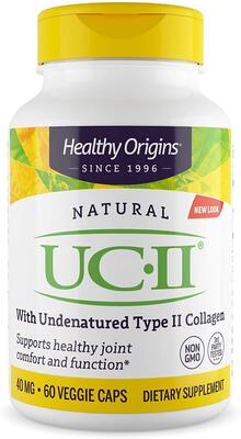 Коллаген II типа неденатурированный Healthy Origins UC-II with Undenatured Type II Collagen 40 мг, 60 вегетарианских капсул