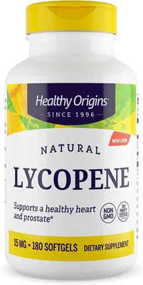 Лікопін Healthy Origins Natural Lycopene 15 мг, 180 гелевих капсул