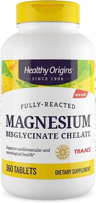Бисглицинат хелат магния Healthy Origins Magnesium Bisglycinate Chelate 200 мг, 360 таблеток