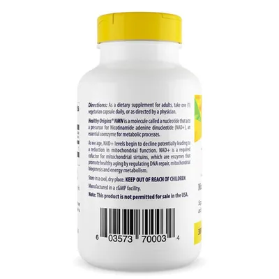 Нікотинамід мононуклеотид НМН Healthy Origins Nicotinamide Mononucleotide NMN 300 мг, 120 вегетаріанських капсул