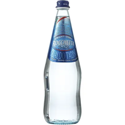Вода мінеральна Rocchetta Brio Blu слабогазована, скляна пляшка, 0,75 л