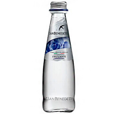 Вода минеральная San Benedetto газированная, стеклянная бутылка, 0,25 л