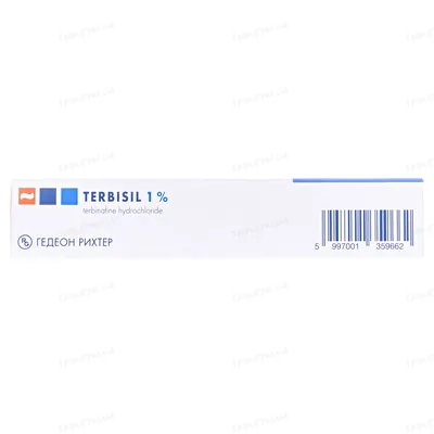 Тербізил крем 1 % по 15 г у тубах