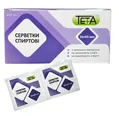 Серветки спиртові Teta 56 мм х 65 мм №100