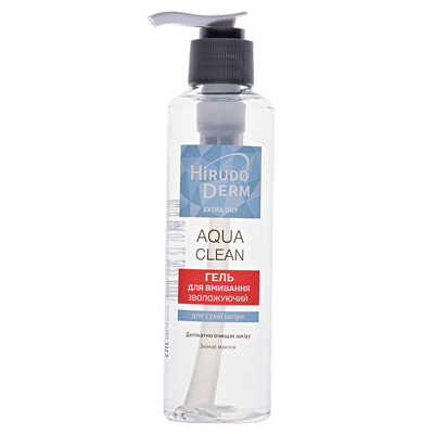 Гель для умывания Hirudo Derm Extra-Dry Aqua Clean увлажняющий , 180 мл