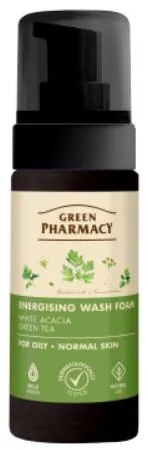 Пінка для вмивання Green Pharmacy Енергетична для жирної і нормальної шкіри, 150 мл