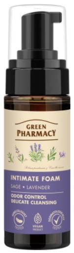 Пінка для інтимної гігієни Green Pharmacy Шавлія і лаванда, 150 мл
