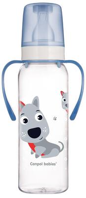 Бутылочка Canpol Babies 11/845 Цветная ферма с рисунком и ручкой BPA Free, 250 мл
