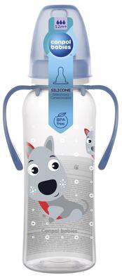 Бутылочка Canpol Babies 11/845 Цветная ферма с рисунком и ручкой BPA Free, 250 мл