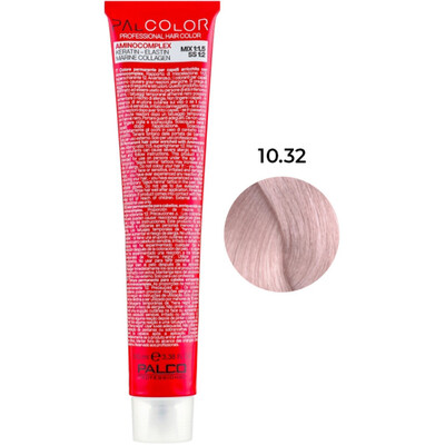 Крем-краска для волос Palco Professional Color № 10.32 платиновый блонд фиолетовый золотистый, 100 мл