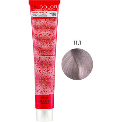 Крем-фарба для волосся Palco Professional Color № 11.1 суперосвітлювальний блонд попелястий, 100 мл