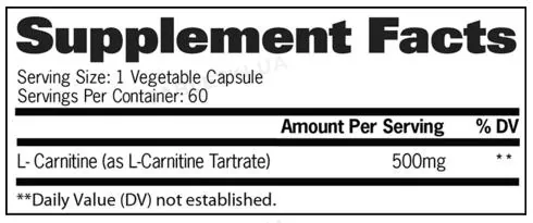 Жироспалювач GAT L- Carnitine 60 капсул