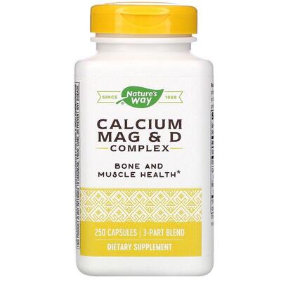 Кальций Магний и Витамин D Nature's Way Calcium Mag & D Complex, 250 капсул
