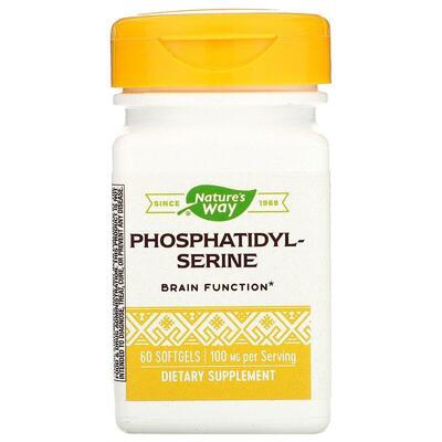 Фосфатидилсерин Nature's Way Phosphatidylserine 100 мг, 60 капсул