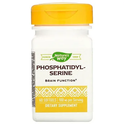 Фосфатидилсерин Nature's Way Phosphatidylserine 100 мг, 60 капсул