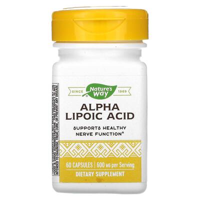 Альфа-липоевая кислота Nature's Way Alpha Lipoic Acid, 60 капсул