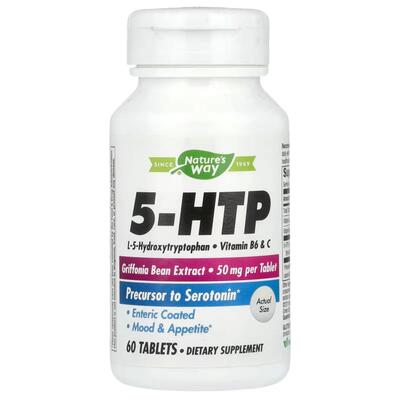 5-НТР Nature's Way 5-HTP 50 мг, 60 вегетарианских таблеток