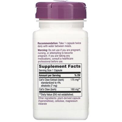Кошачий коготь Nature's Way Cat's Claw стандартизированный 175 мг, 60 капсул