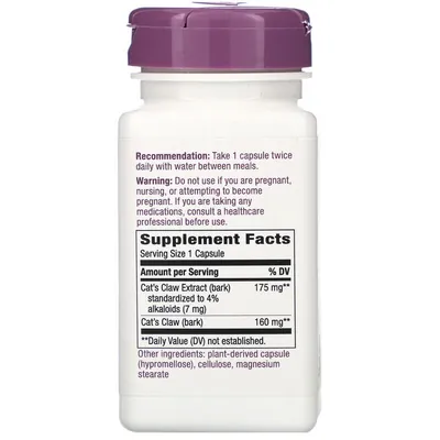 Котячий кіготь Nature's Way Cat's Claw стандартизований 175 мг, 60 капсул