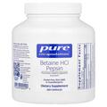 Бетаина гидрохлорид + пепсин Pure Encapsulations Betaine HCL + Pepsin, 250 капсул