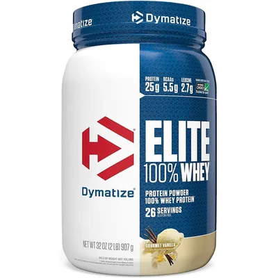 Протеїн сироватковий змішаний Dymatize Nutrition Elite 100% Whey ваніль, 908 г