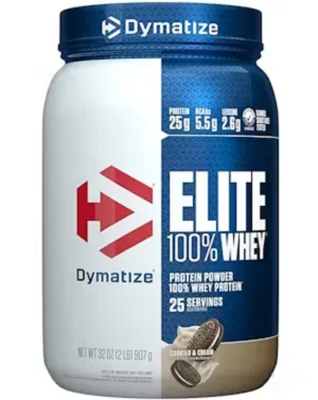 Протеїн Dymatize Elite 100% Whey Cookies & Cream, 908 г