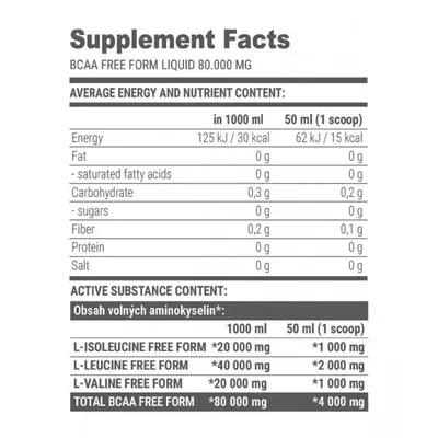 Амінокислоти Extrifit BCAA 80.000 зелене яблуко, 1000 мл