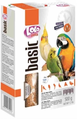 Просо червоне для птахів Lolo Pets, 500 г