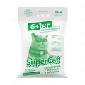 Наповнювач для туалету Collar SuperCat Стандарт дерев'яний із ароматизатором, зелений, 6+1 кг (24 л)