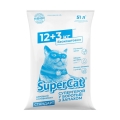 Наполнитель для туалета Collar SuperCat Стандарт древесный без ароматизатора, синий, 12+3 кг (51 л)