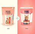 Корм сухий для дорослих активних котів і кішок Home Food Курочка і креветка, 1,6 кг