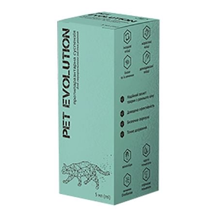 Суспензия Pet Evolution противопаразитарная для собак и кошек, 5 мл