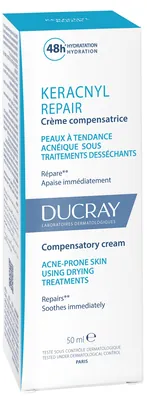 Крем для обличчя Ducray Keracnyl Repair відновлюючий, 50 мл