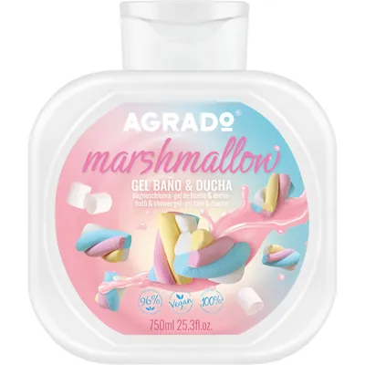 Гель для душу і ванни Agrado Marshmallow, 750 мл