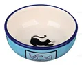 Миска керамічна Trixie 24658 для кішок з кішкою та рибкою 0,35 л/12,5 см