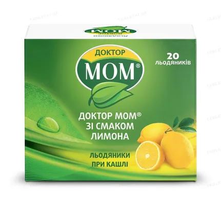Доктор мом зі смаком лимона льодяники №20 (4х5)