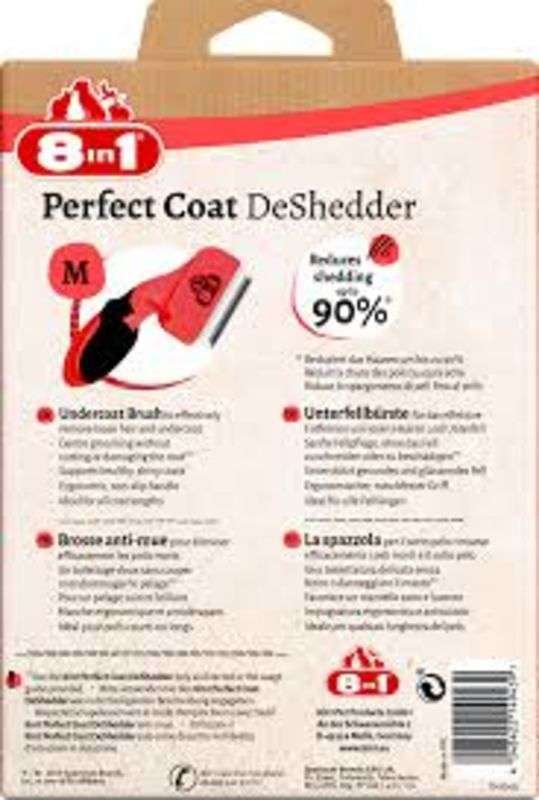 Дешеддер для собак 8in1 Perfect Coat, размер M, 6,5 см