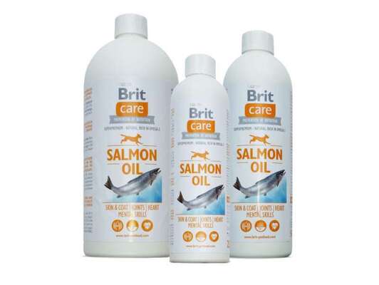 Масло лосося Brit Care Salmon Oil для кожи и шерсти собак всех возрастов, 250 мл