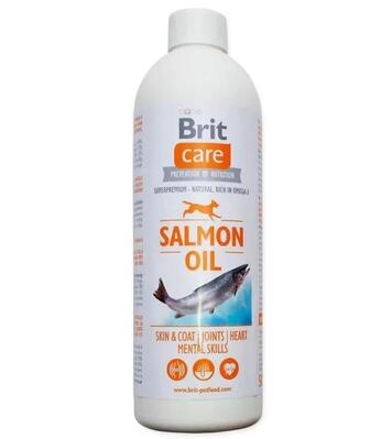 Масло лосося Brit Care Salmon Oil для кожи и шерсти собак всех возрастов, 500 мл