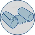 Подушка-обмежувач Олві для новонароджених, 10 см х 26 см (чохол велюр), 1 шт