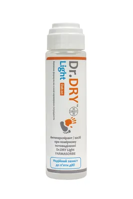 Антиперспірант Dr.Dry Light Фармасорбе засіб при помірному потовиділенні, 50 мл