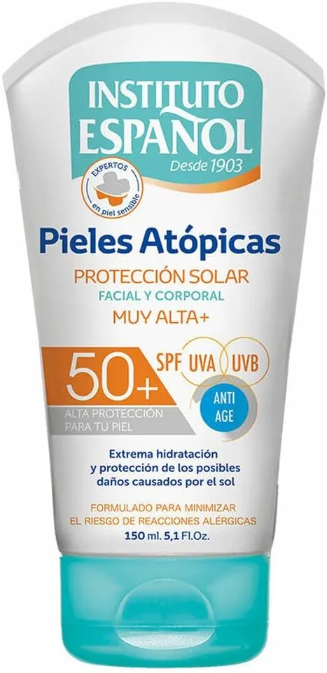 Крем для обличчя і тіла Instituto Espanol Pieles Atopicas SPF50+ сонцезахисний для атопічної шкіри, 150 мл
