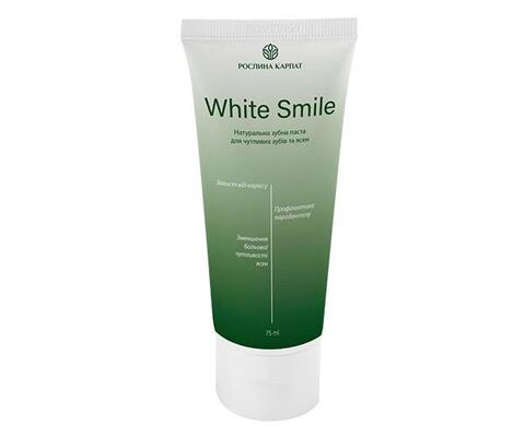 Зубная паста White Smile Рослина Карпат для чувствительных зубов и десен, 75 мл