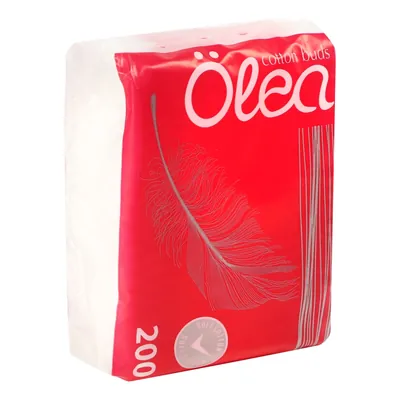 Ватні палички Olea в пакеті, 200 шт