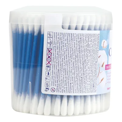 Ватні палички Cleanic кругла упаковка, 200 шт