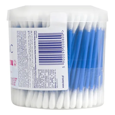 Ватні палички Cleanic кругла упаковка, 200 шт
