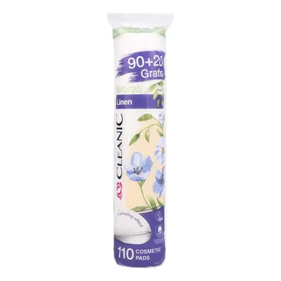 Ватні диски Cleanic Naturals Linen круглі, 90 штук