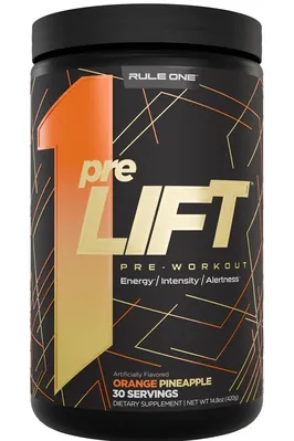 Передтренувальний комплекс Rule One Pre Lift, апельсин-ананас, 420 г