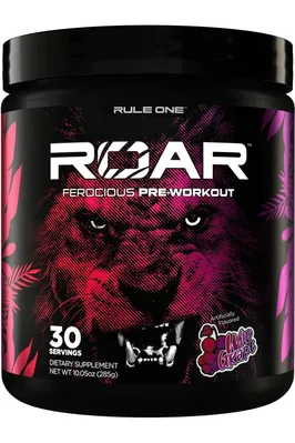Передтренувальний комплекс Rule One Roar Ferocious Pre-Workout, виноград, 285 г